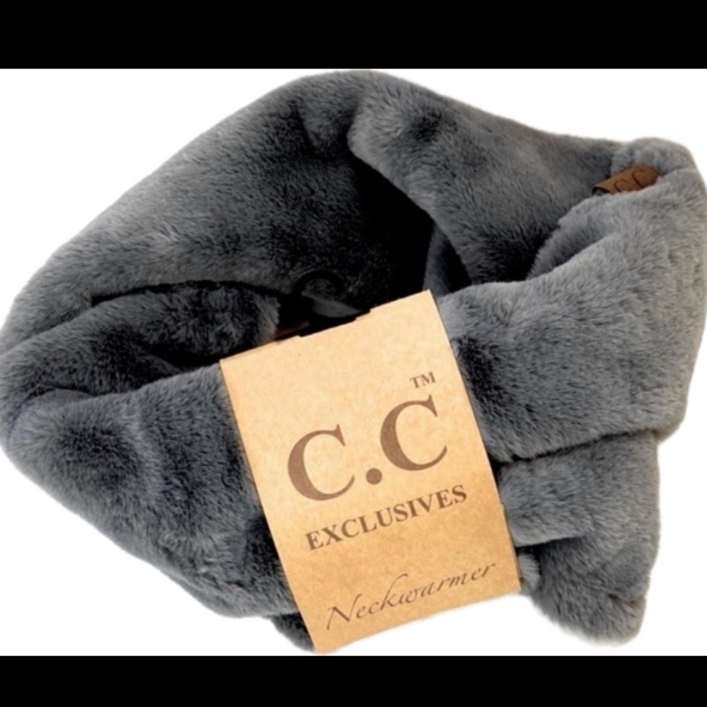 Infinity Buttery soft fluffy luxurious winter faux fur neck warmer loop scarf